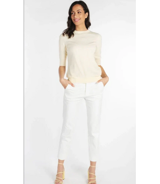 Esqualo Chino Split Trousers Off White