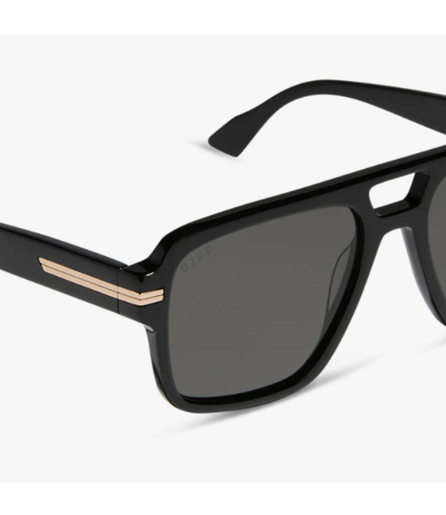 Diff Eyewear Julien Black & Grey Sunglasses