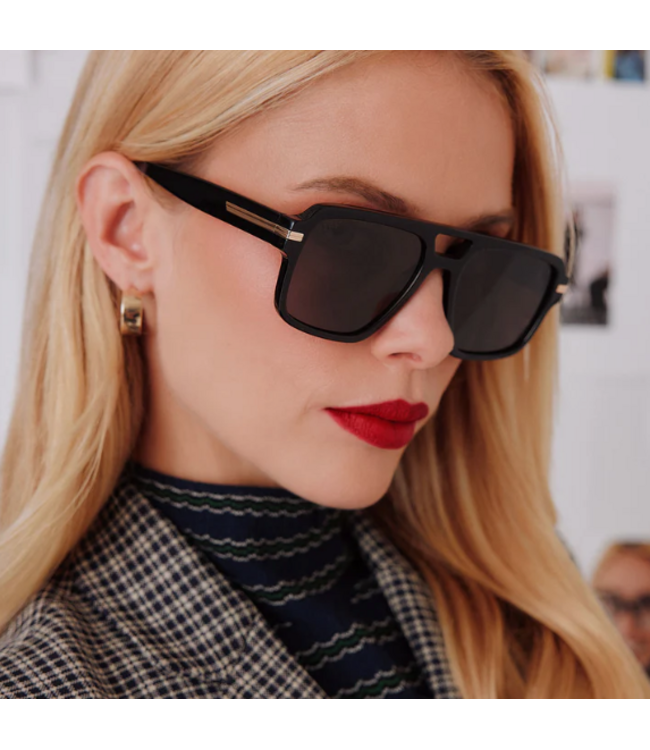 Diff Eyewear Julien Black & Grey Sunglasses