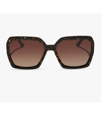 Diff Eyewear Sloane Glitter Tort & Brn Sunglasses