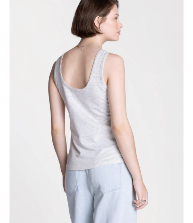 Luma Tank Grey Stripe