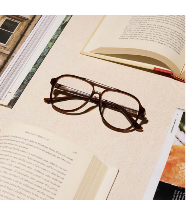 Diff Eyewear Tatum Whiskey Crystal Readers