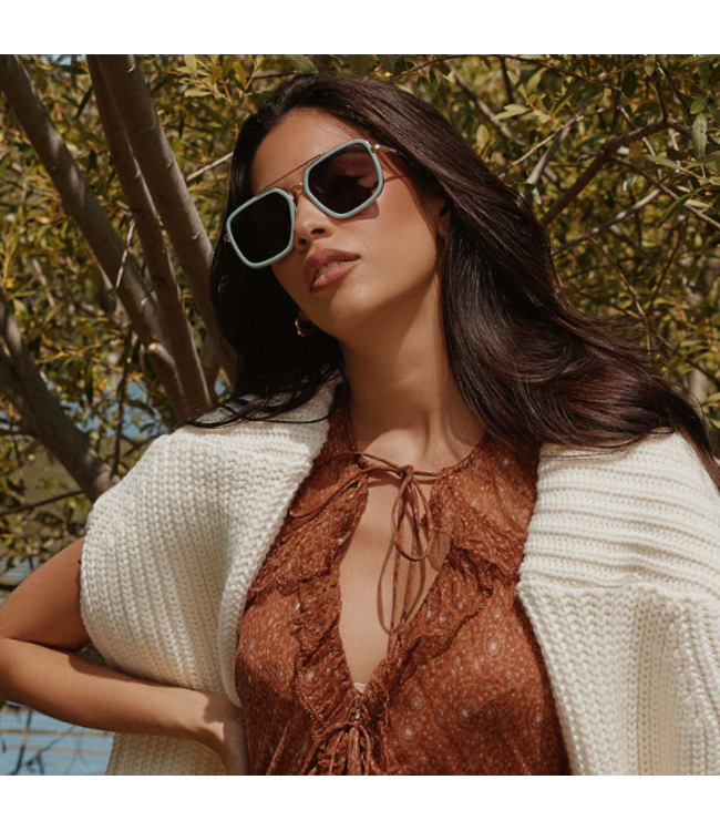 Diff Eyewear Jordan Steel Teal Sunglasses