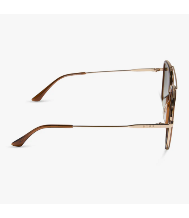 Diff Eyewear Jordan Whiskey Gold & Grey Sunglasses