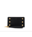 Hammitt Bryant Black Brushed Gold/Red Zip Wallet