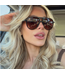Diff Eyewear Tosca II BLack/Brown Gradient Sunglasses