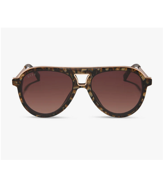 Diff Eyewear Tosca III Glitter Tort/BRN Gradient Sunglasses