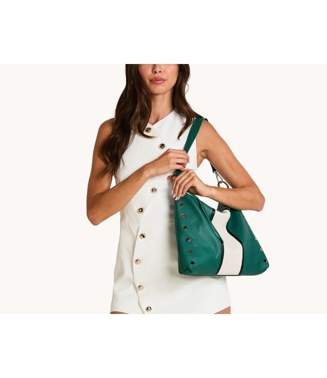 Hammitt Kyle Large Clubhouse Stripe/Silver