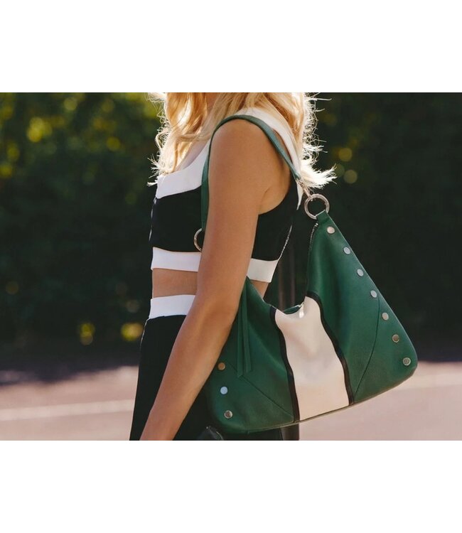 Hammitt Kyle Large Clubhouse Stripe/Silver