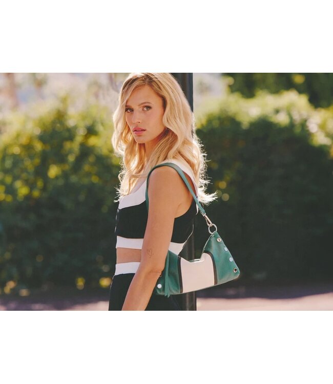 Hammitt Kyle Small Handbag Clubhouse Stripe/Silver