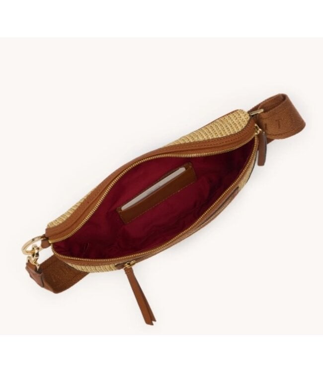 Hammitt Charles Crossbody Med- Cocoa Raffia G