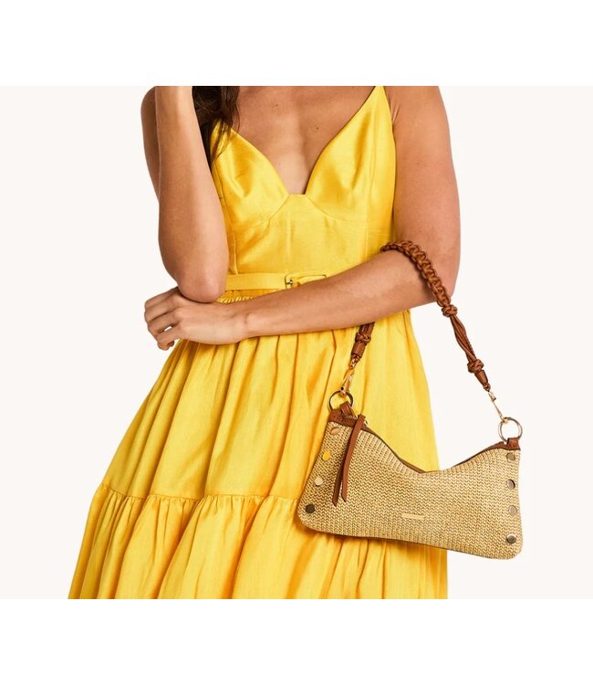 Hammitt Kyle Handbag Cocoa Raffia/Gold