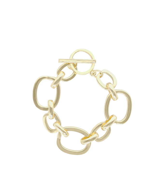 L George Shanel Cuff Bracelet Gold