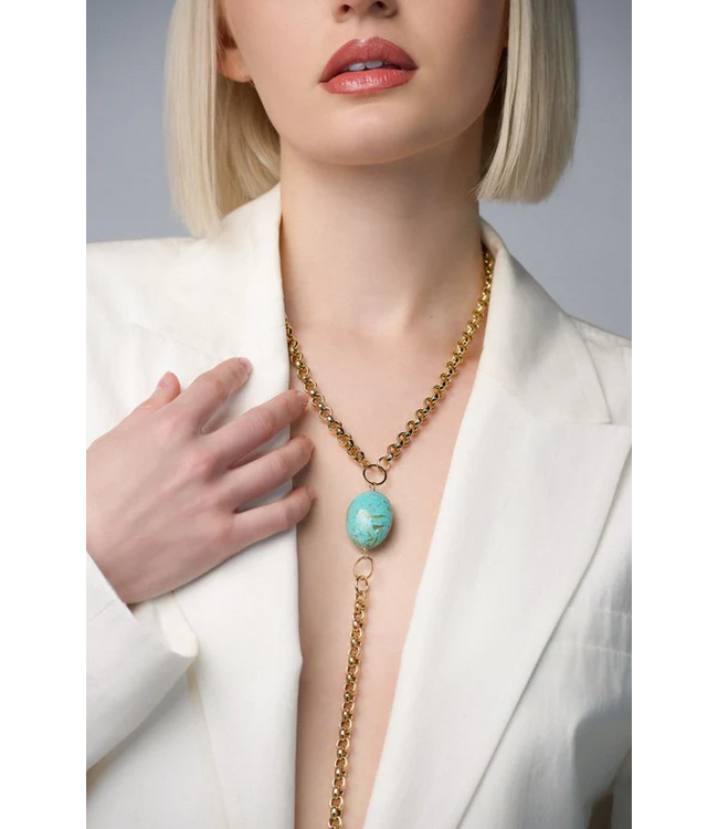 L George Turquoise Rhonda Necklace