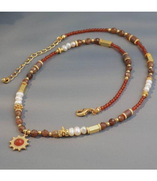 Bohemian Natural Stone Necklace