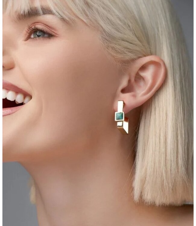 L George Sandra Earring Turquoise