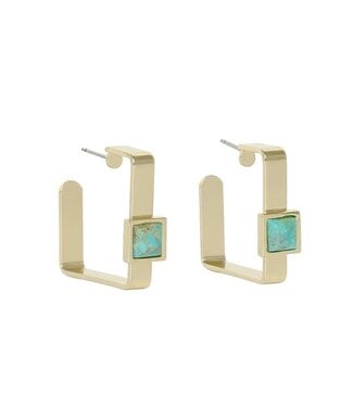 L George Sandra Earring Turquoise