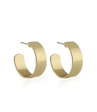 L George Classic Hoop Earring Gold