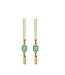 L George Double Decker Turquoise Earrings