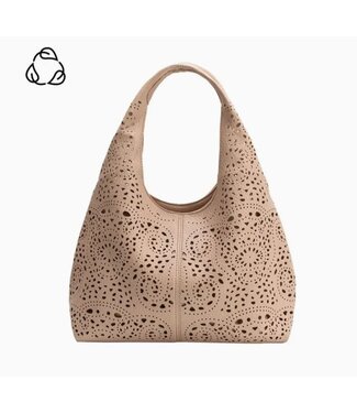 Melie Bianco Farrow Vegan Leather Tote Nude Small