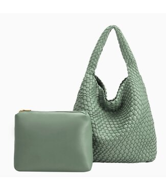 Melie Bianco Johanna Shoulder Bag Lt Teal