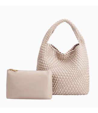 Melie Bianco Johanna Shoulder Bag Ivory
