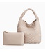 Melie Bianco Johanna Shoulder Bag Ivory