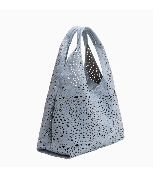 Melie Bianco Farrow Vegan Leather Tote Sky Small