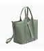 Melie Bianco Malia Laser Cut Tote Sage