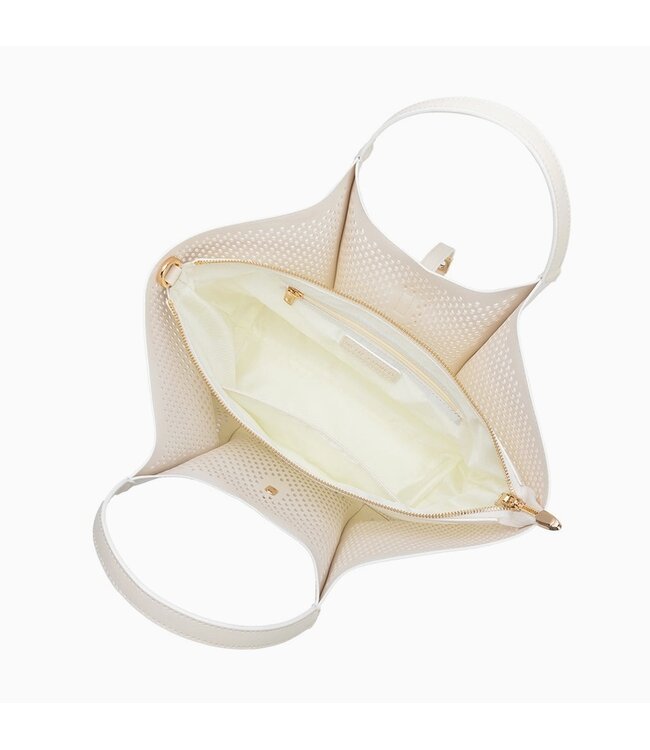 Melie Bianco Malia Laser Cut Tote Ivory