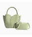 Melie Bianco Tulip Vegan Top Handle Bag Sage