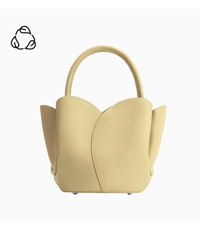 Melie Bianco Tulip Vegan Top Handle Bag Yellow