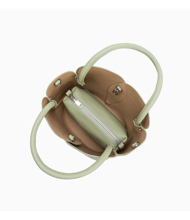 Melie Bianco Tulip Vegan Top Handle Bag Sage