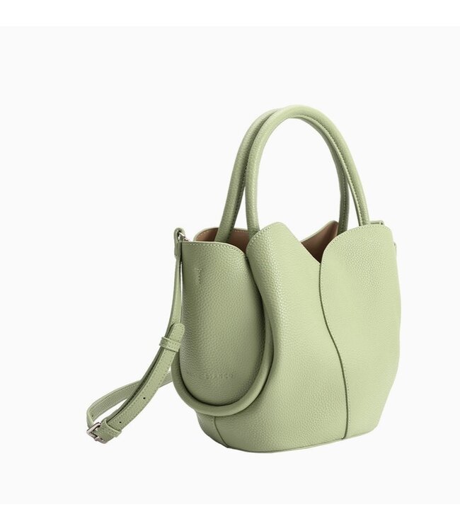 Melie Bianco Tulip Vegan Top Handle Bag Sage