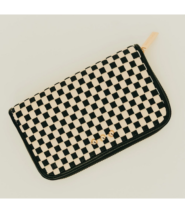 Lenni Large Zip Woven Wallet