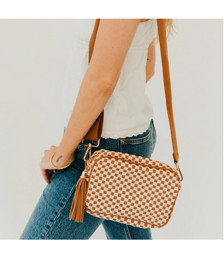Woven Willow Camera Crossbody Bag
