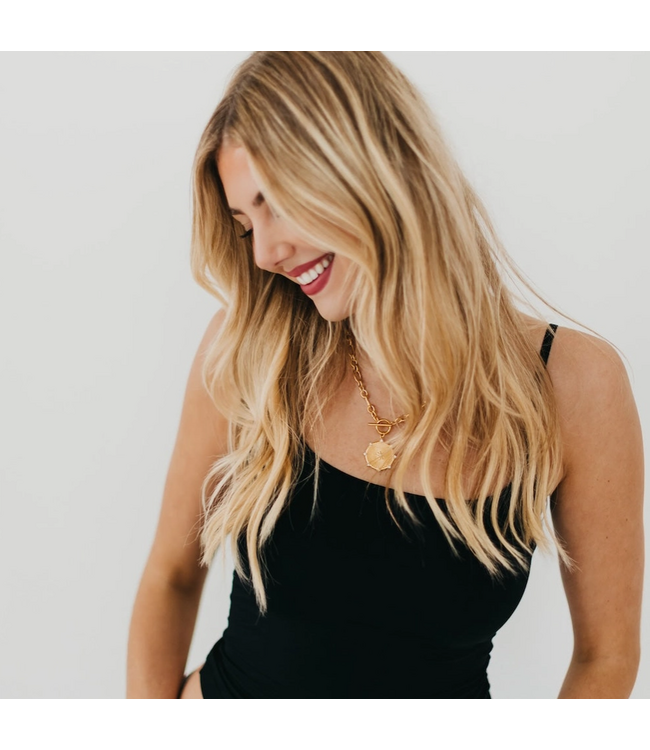 Sunburst Diamond Chain Necklace