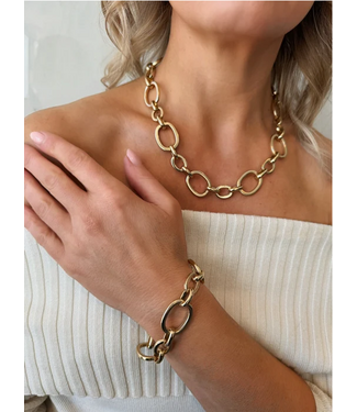 lgeorge Shanel Chocker Gold