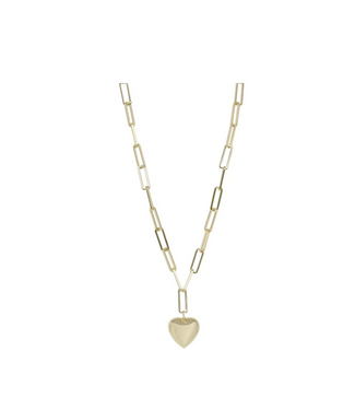 Paperclip Heart Layering Necklace