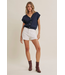 Multi-Way Versatility Button Down Sweater Vest Navy