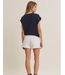 Multi-Way Versatility Button Down Sweater Vest Navy