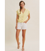 Multi-Way Versatility Button Down Sweater Vest Banana Cream