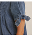 Mineral Washed Denim Pintuck Shirt