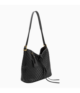 Melie Bianco Thalia Black Vegan Leather Tote Bag