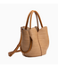 Melie Bianco Tulip Raffia Embossed Top Handle Handbag
