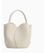 Melie Bianco Tulip Bone Vegan Top Handle Handbag