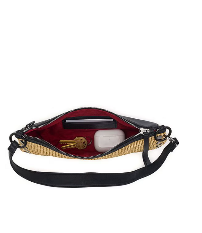 Hammitt Kyle Noir Raffia Handbag  GM