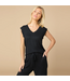 Softies Dream Ruffle V-Neck Top Black
