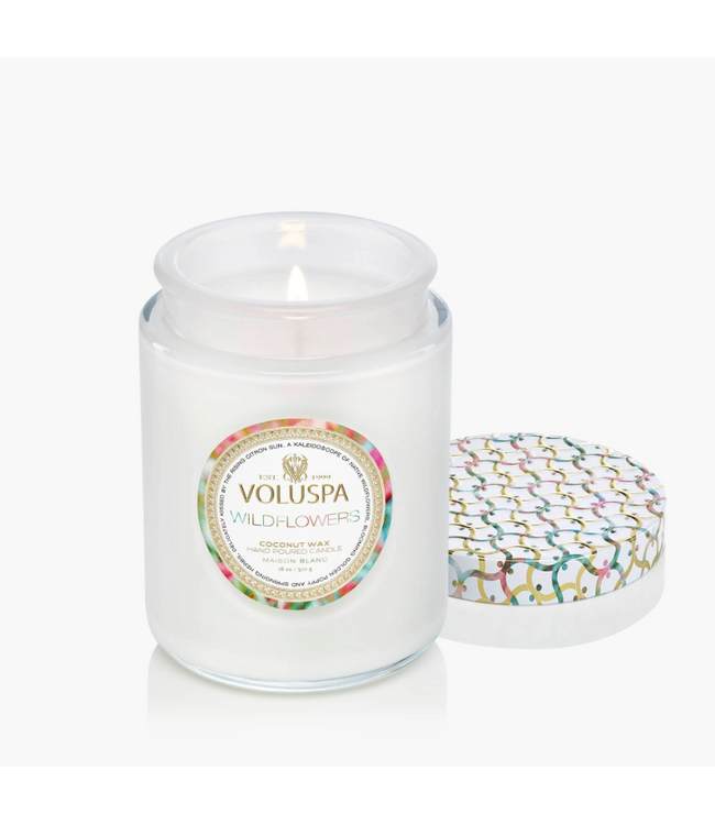 Voluspa Wildflowers 18oz Large Jar Candle