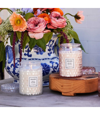 Voluspa Milk Rose 18oz Large Jar Candle